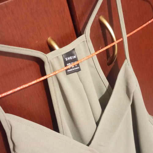 Shein Vcay Casual Wrap Camisole s size, like new, khaki