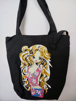 Youth bag with girl figure new