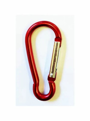 Μπρελόκ Carabiner 6,5cm κόκκινο καινούργιο