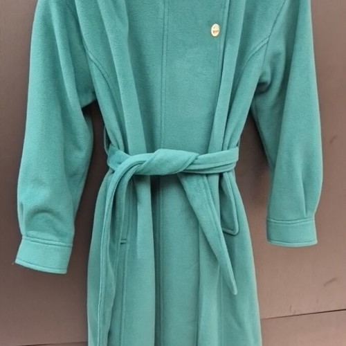 BSB coat in green like new with belt and pockets