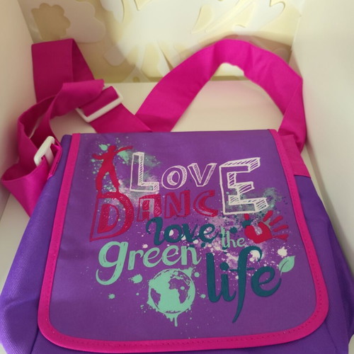 Tupperware insulated crossbody bag new, pink multicolor