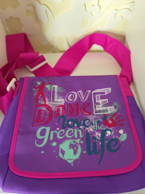 Tupperware insulated crossbody bag new, pink multicolor