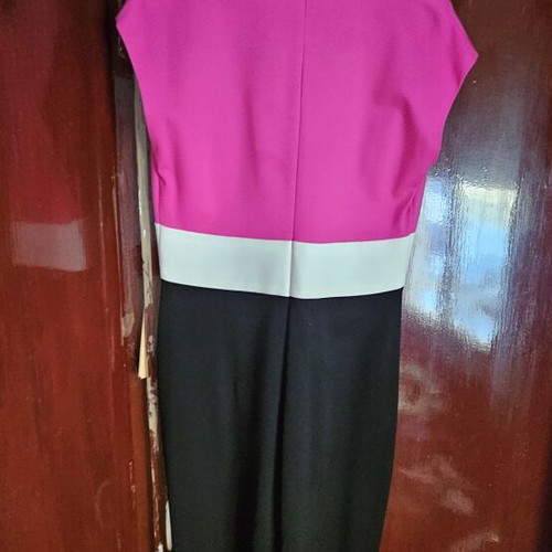 Escada dress like new, black and purple, size L