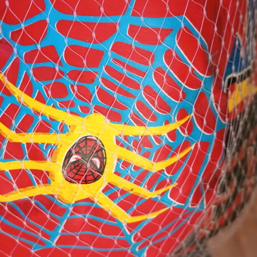 Spiderman boxing bag with gloves for kids, new