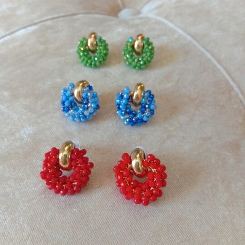 Earrings new, colorful set