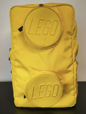 Lego Brick Backpack yellow, like new