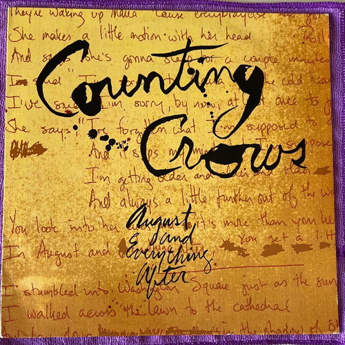 Counting Crows August and Everything After LP 1993 like new, rock