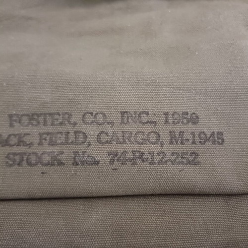 M-1945 Field Cargo Pack military backpack like new, USA