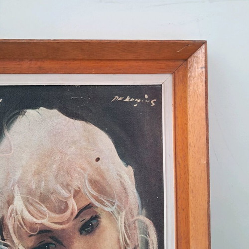 Decorative vintage print painting 60x40 like new