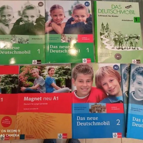 German books new, level A1-B1, set of 6 with CDs