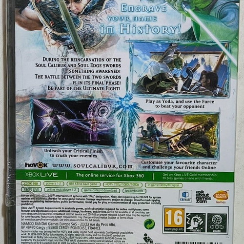 Xbox360 Soul Calibur IV new, sealed