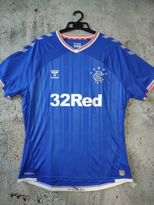 Rangers FC Εντός έδρας φανέλα 2018-2020 Hummel σαν καινούργια, μέγεθος 2XL