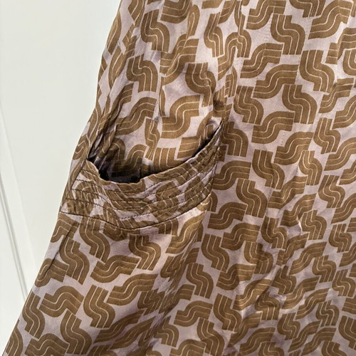 Zara TRF Y2K Geometric Print Mini Dress with Deep Pockets, Like New