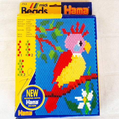 Vintage 80's Beads Midi Hama No.753 new craft beads
