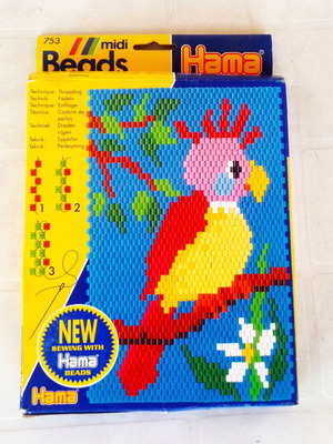 Vintage 80's Beads Midi Hama No.753 new craft beads