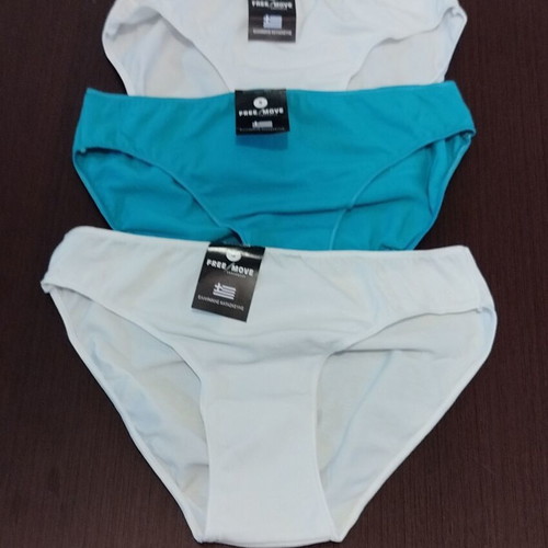 Women's slip pack of 3 Small new, Free Move, white and turquoise
