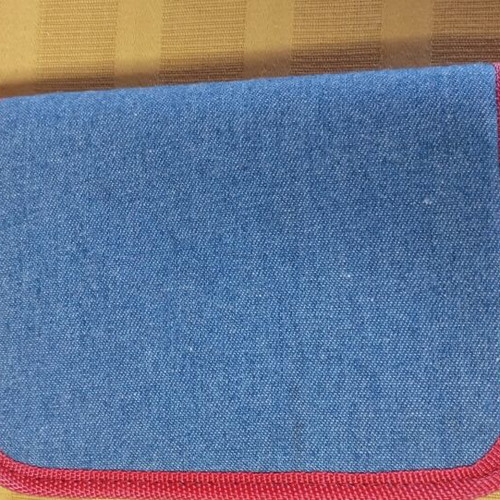 Organizer new denim fabric agenda with card slots and notes