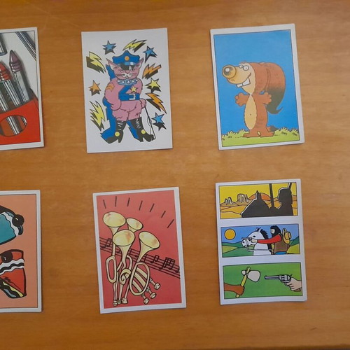 Mini Panini 1987 like new, pack of 6 collectible pieces