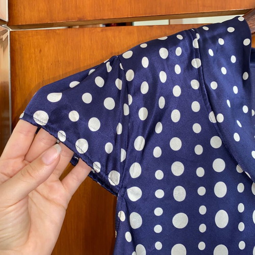 Monsoon Polka Dot Silk Top like new, plus size L