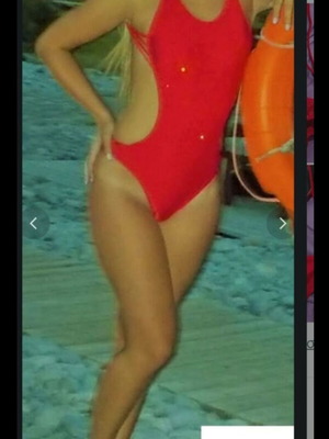 Women's monokini swimsuit new, red