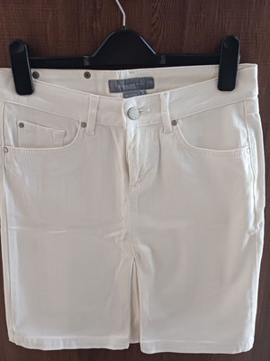Zara white skirt knee-length like new, size S 36 8