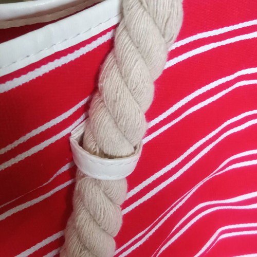 Cotton beach bag, red