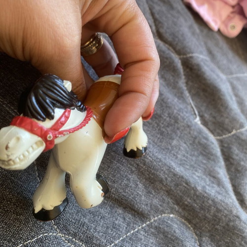 Vintage Fisher Price horse toy, lightly used with minor wear