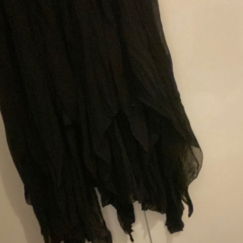 Evening dress large/medium like new with sequins and neckline