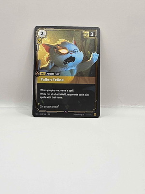 League of Legends Riftbound Vendetta Fallen Feline card like new