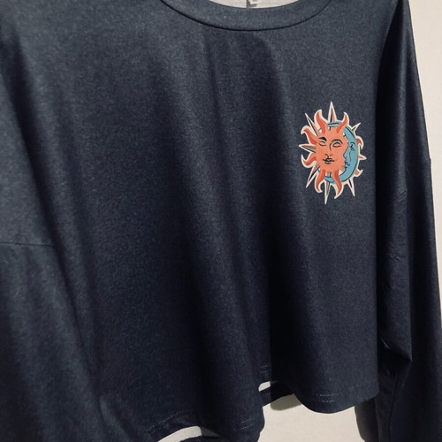 Sun & Moon crop top like new, blue, size M/L
