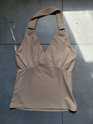 Shine top XS like new, beige