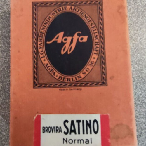 Agfa Brovira Satino photographic paper like new, vintage 1950