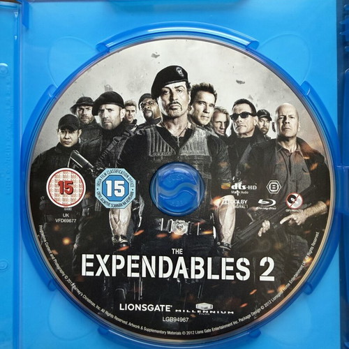 Blu-ray The Expendables 1 and 2 set like new with English subtitles