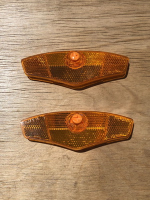 Cat Eye RR 510 orange bicycle reflectors pair new