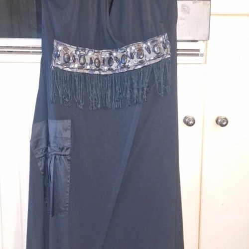 Plus Size Women's Dress like new, size XL, black and gold