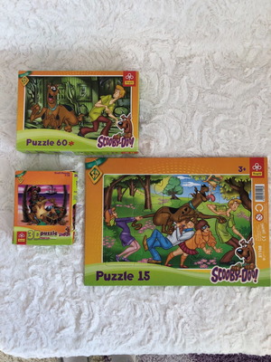Scooby-Doo puzzles 2 pieces with gift small 3D puzzle