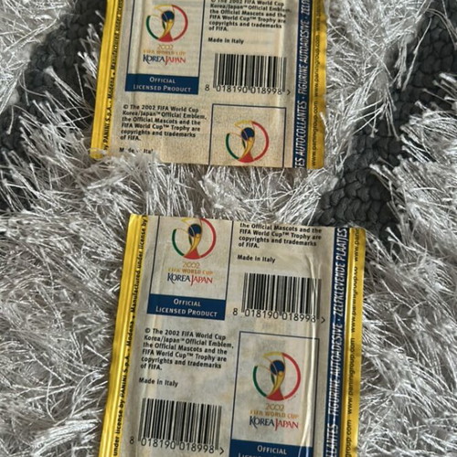 World Cup 2002 FIFA Panini stickers pack new, 2 packets