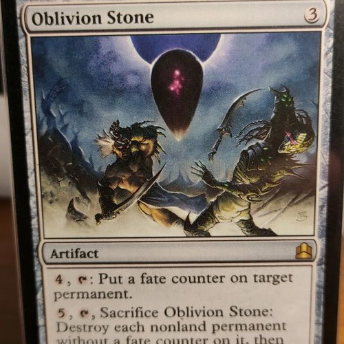 Oblivion Stone Magic the Gathering Commander card