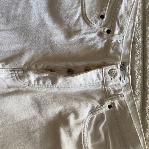 Men's white Zara jeans like new, balloon fit, size XL