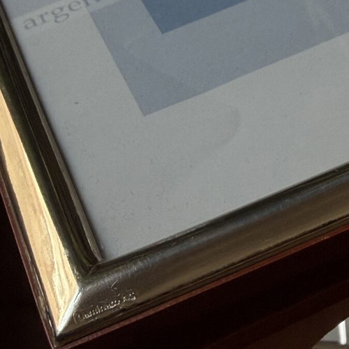 Silver photo frames used, set of 2