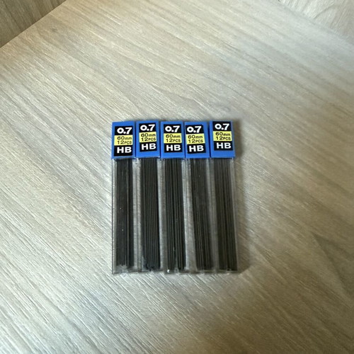Mechanical pencil leads 0.7 mm, pack of 5