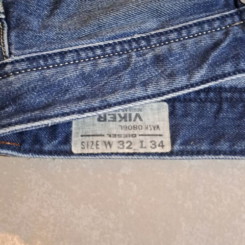 Diesel Viker Straight Leg Jeans like new, W32 L34, blue