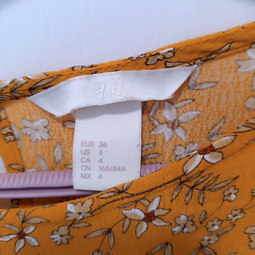 Floral dress like new, multicolor orange H&M size S