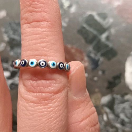 Silver 925 ring like new with turquoise and silver