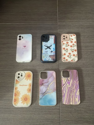 iPhone 12 cases used, set of 6