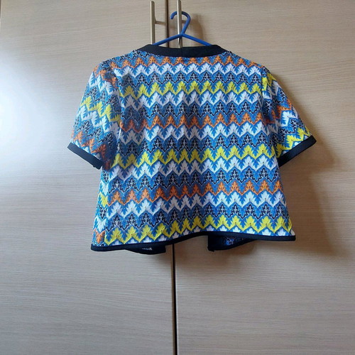 Just In Small colorful perforated bolero new