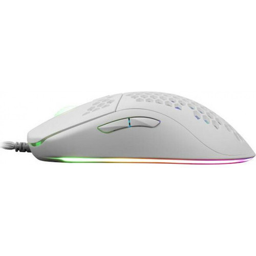 White Shark Galahad GM-5007B gaming mouse white new with 6400 DPI and RGB lighting
