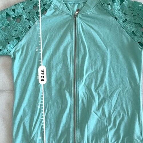 Iso turquoise jacket and top set, large
