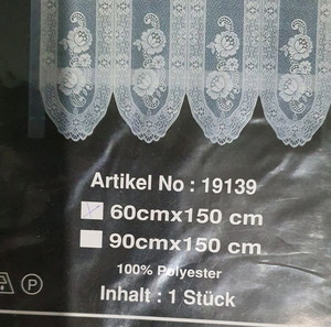 Κουρτίνα "Bistro Gardine" 60x150 cm