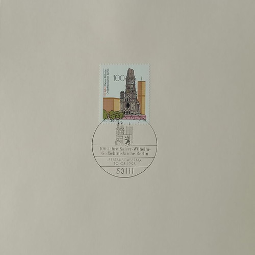 German stamps mint condition, 1995 first day cover Bonn, sealed block